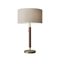 Estallar Walnut Wood & Metal Table Lamp, 15 x 7 x 26.25 in. ES2627278